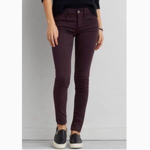 Purple/Plum Super Stretch Jeggings American Eagle
